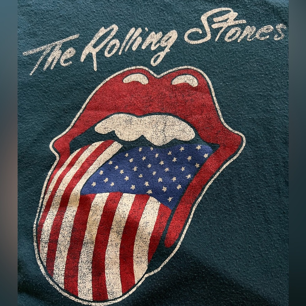 The Rolling Stones Teal/Blue short sleeve tee.